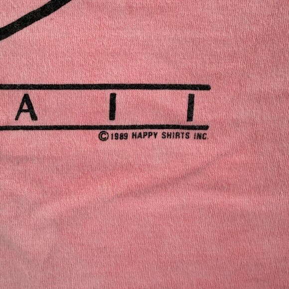 Vintage Gecko Hawaii Surf Club Shirt Men XL Pink Graphic Tee 80s Made in USA Y2K - Picture 4 of 16